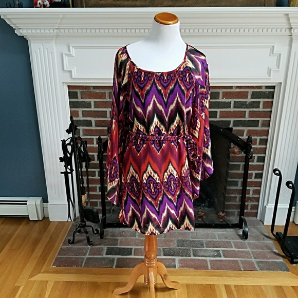 $5 ⭐️ Boho Tunic Dress/Top  Bell Sleeves - Picture 1 of 8